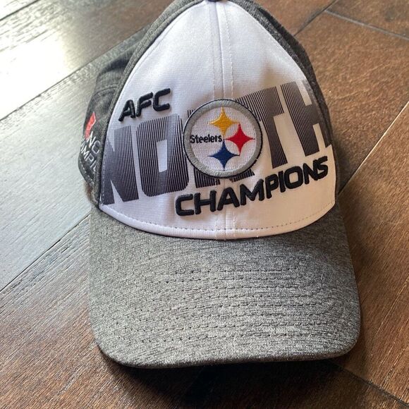 New Era Pittsburgh Steelers AFC champion SnapBack baseball cap hat north - Picture 2 of 7